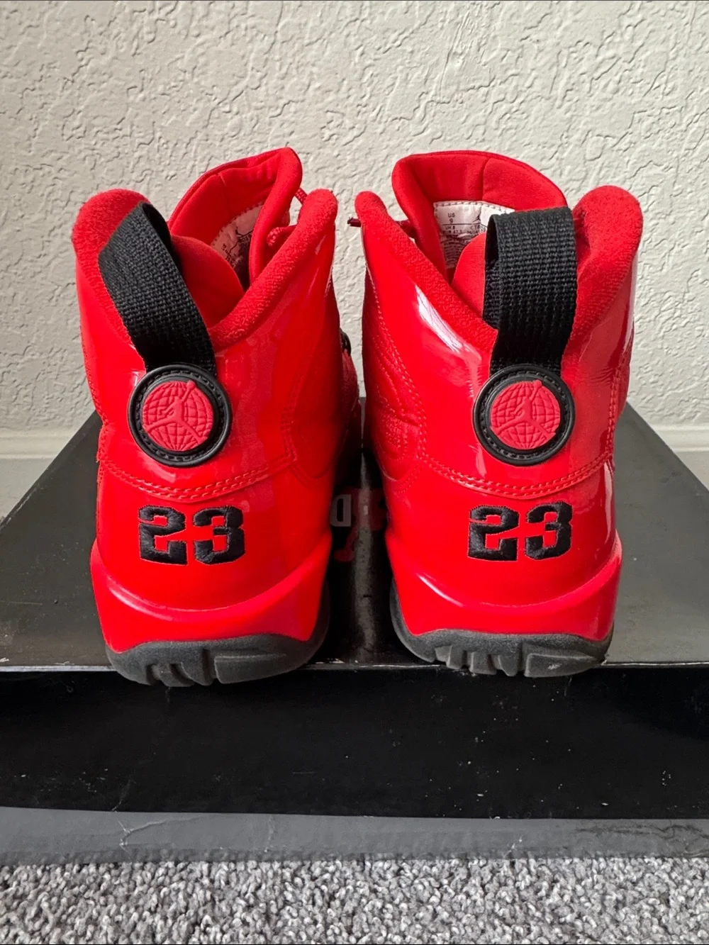 Men Air Jordan Retro 9 Chile Red Shoes Size 9